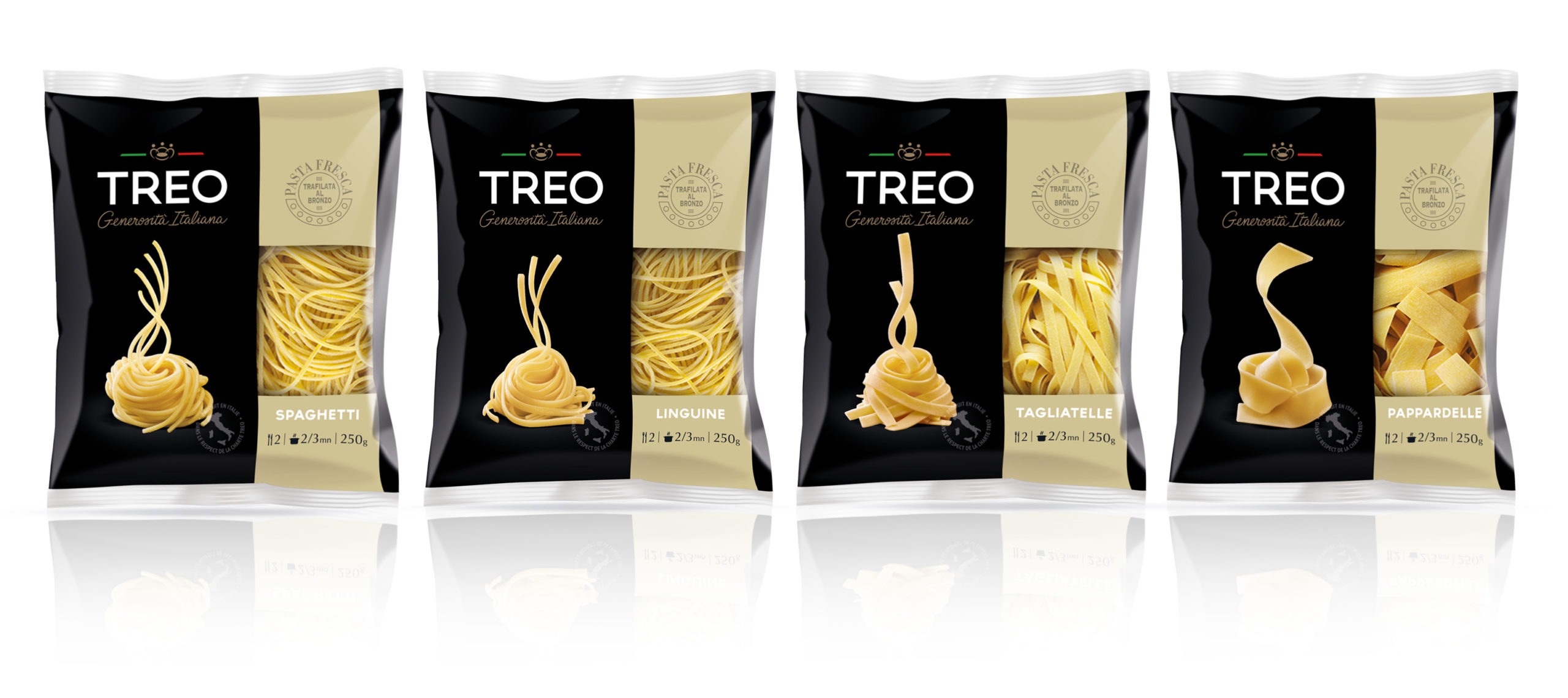 TREO GAMME PATES lisses